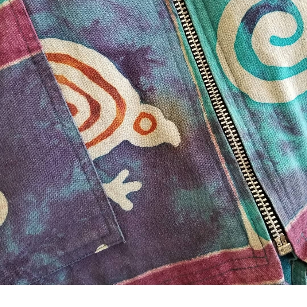 Colorful Abstract Patterned Hoodie - Picture 4 of 5